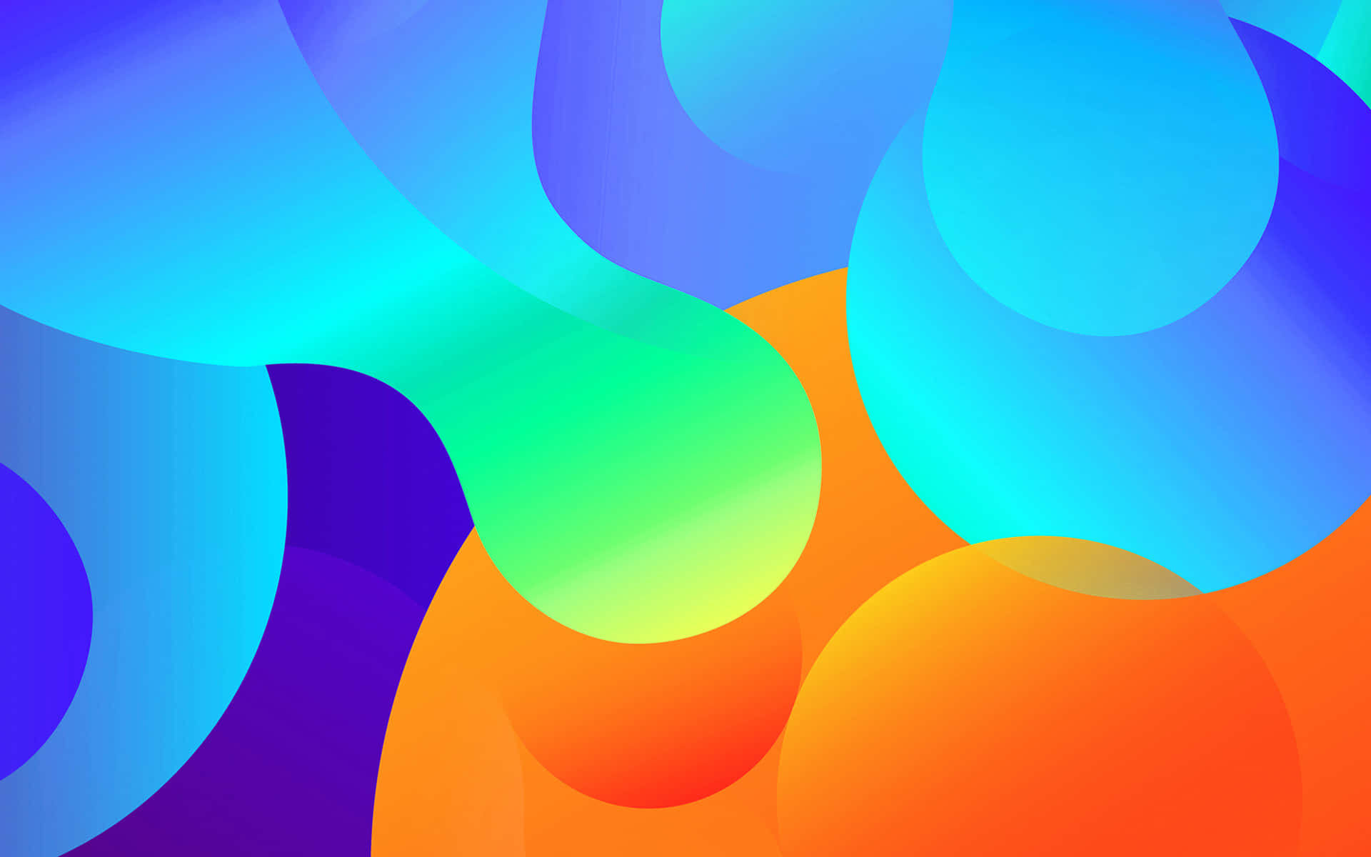 Vibrant blue and orange abstract background