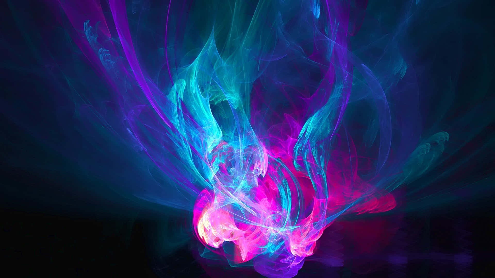 Blue And Pink Flame Background