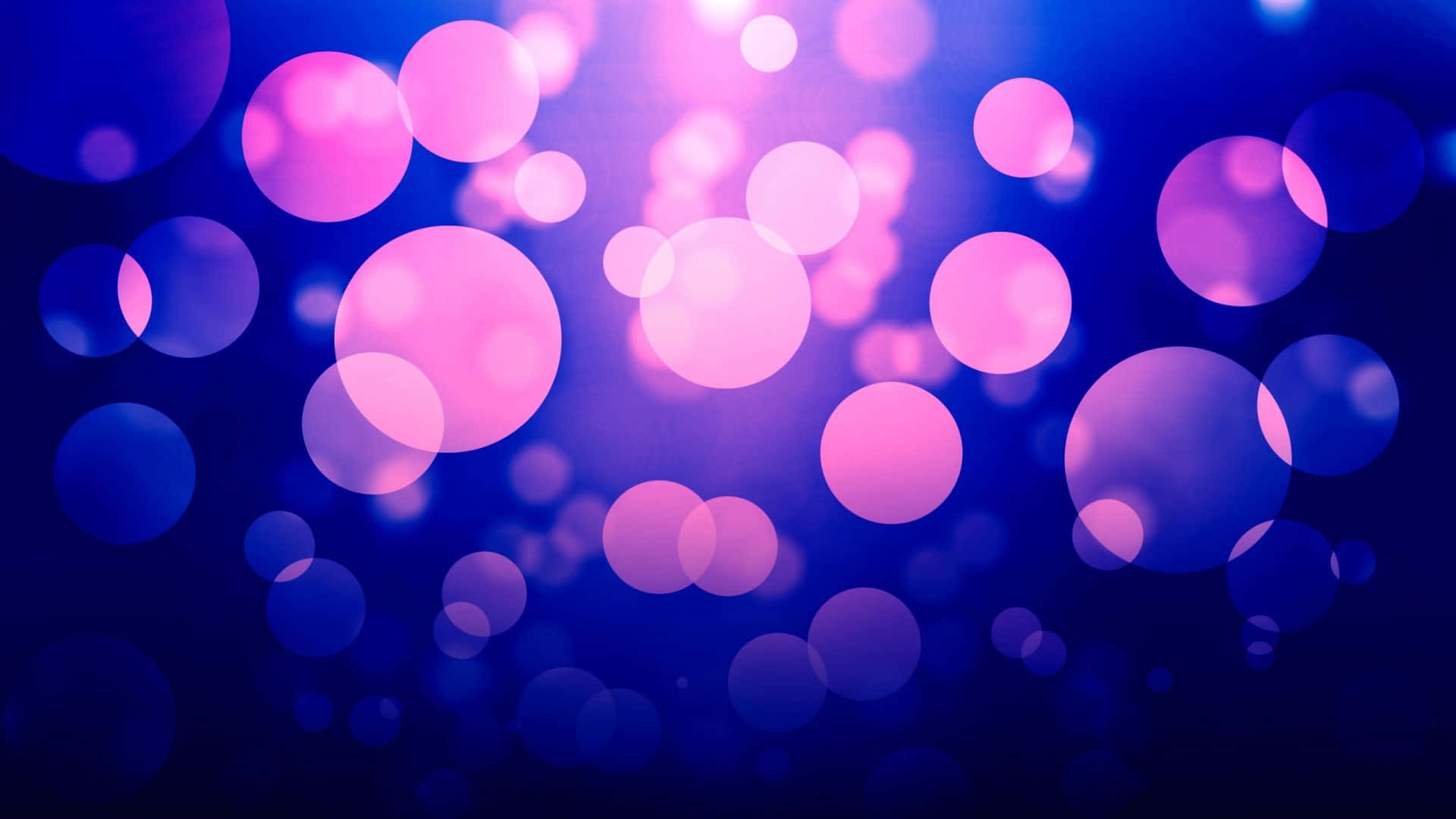 Blue And Pink Round Bokeh Background