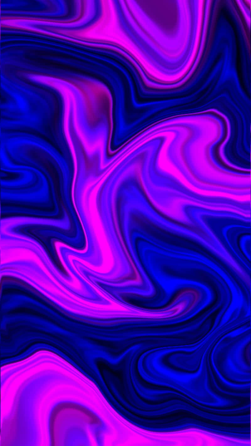 Blauerund Pinker Flüssiger Musterhintergrund