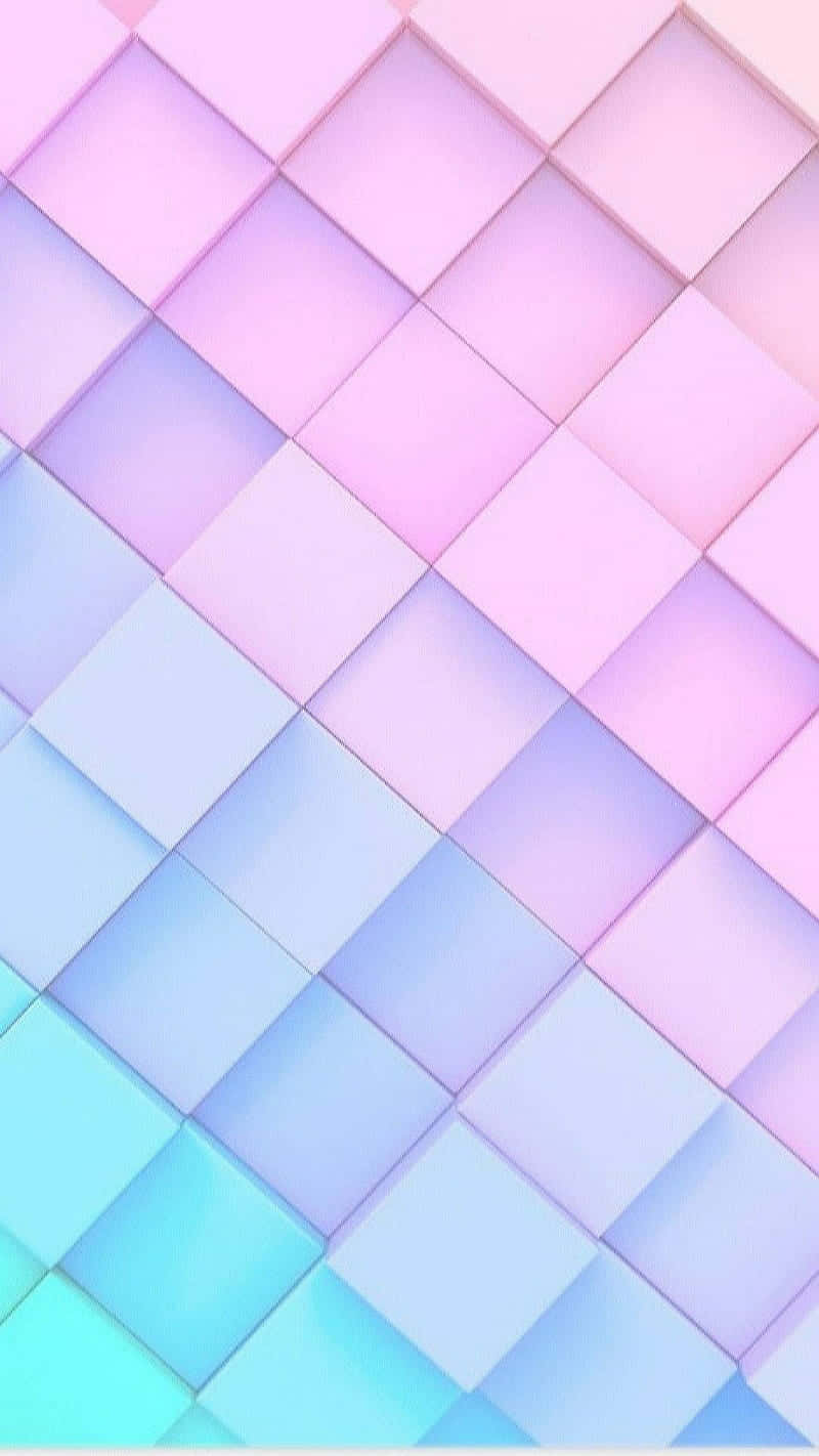 Blå og pink kvadratisk baggrund