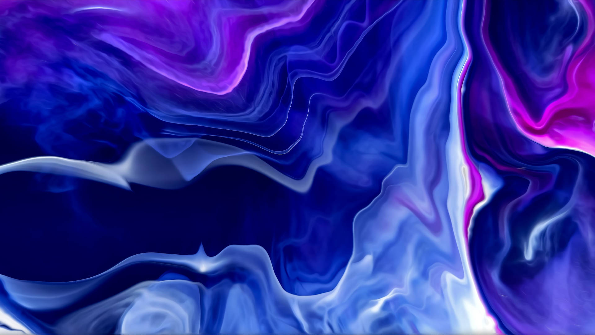 Blue And Pink Liquid Surface iMac 4K Wallpaper