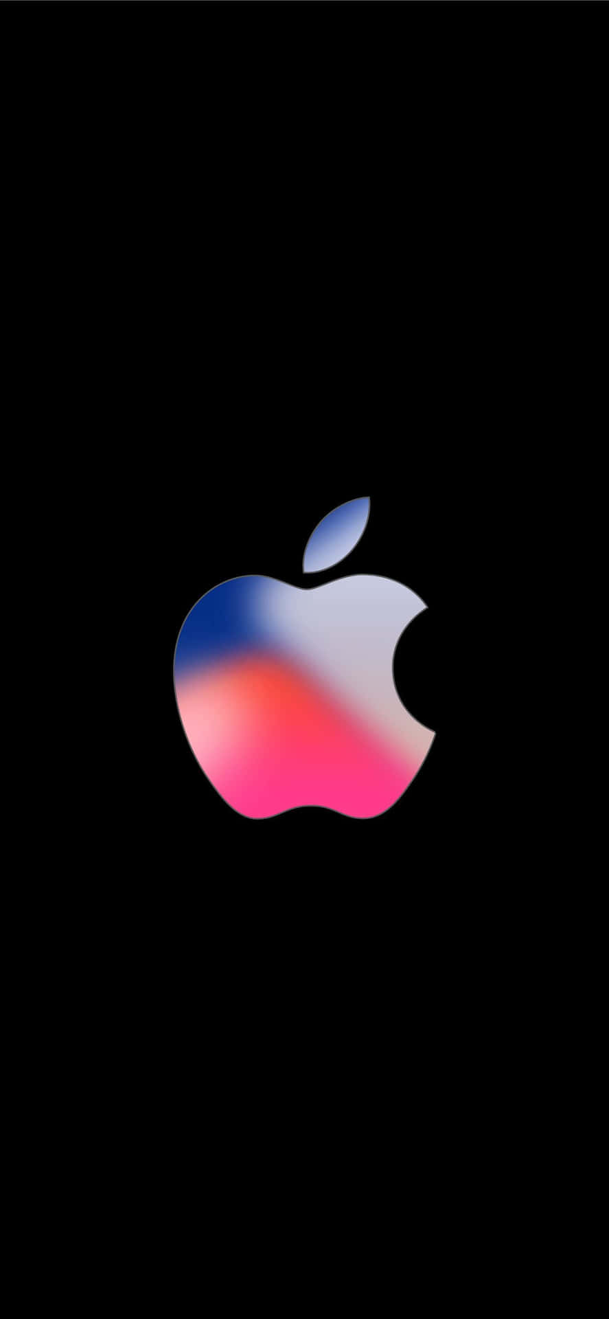 Blåoch Rosa Logotyp Häftig Apple Hd Iphone. Wallpaper