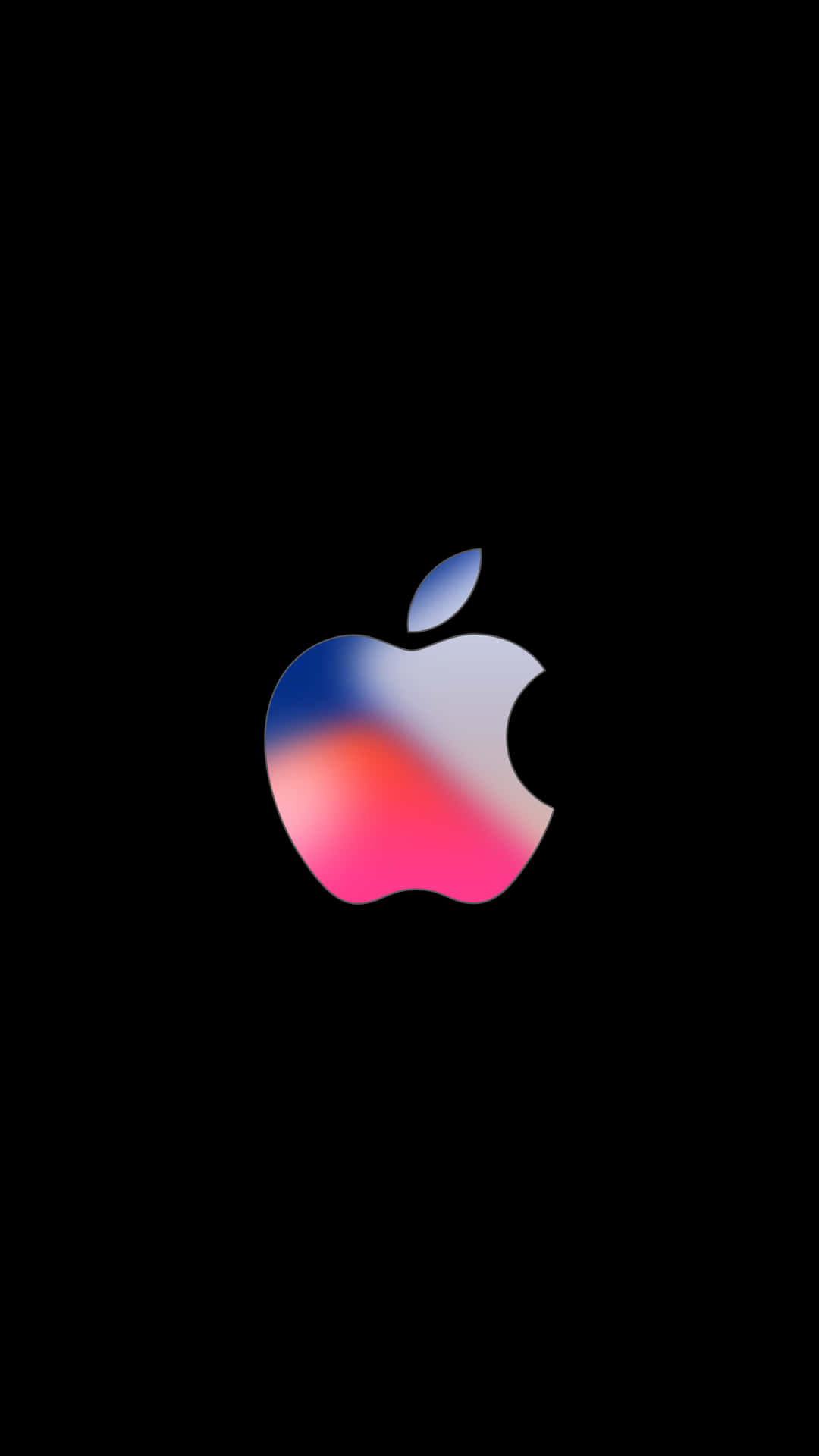 Logoazul Y Rosa Increíble De Apple Hd Para Iphone. Fondo de pantalla