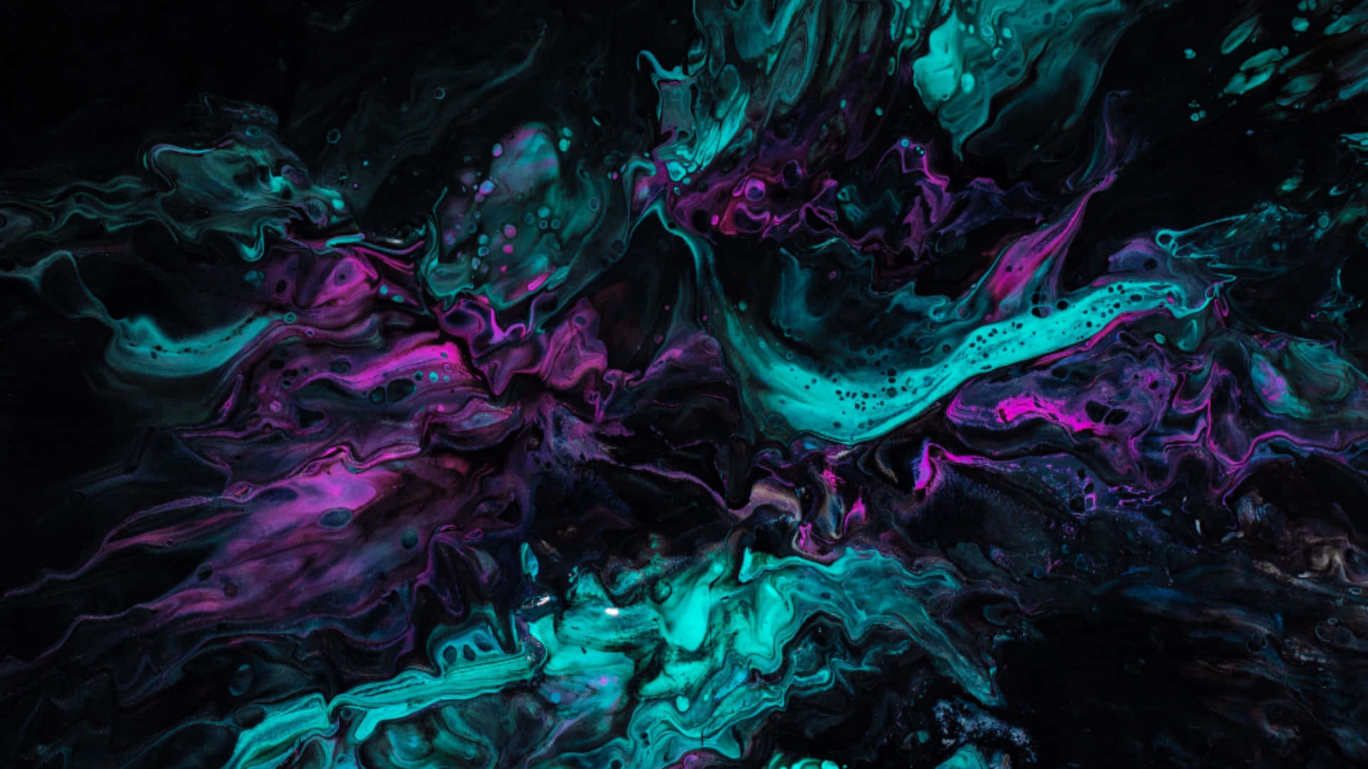 Distorted Blue And Purple Waves Wallpaper