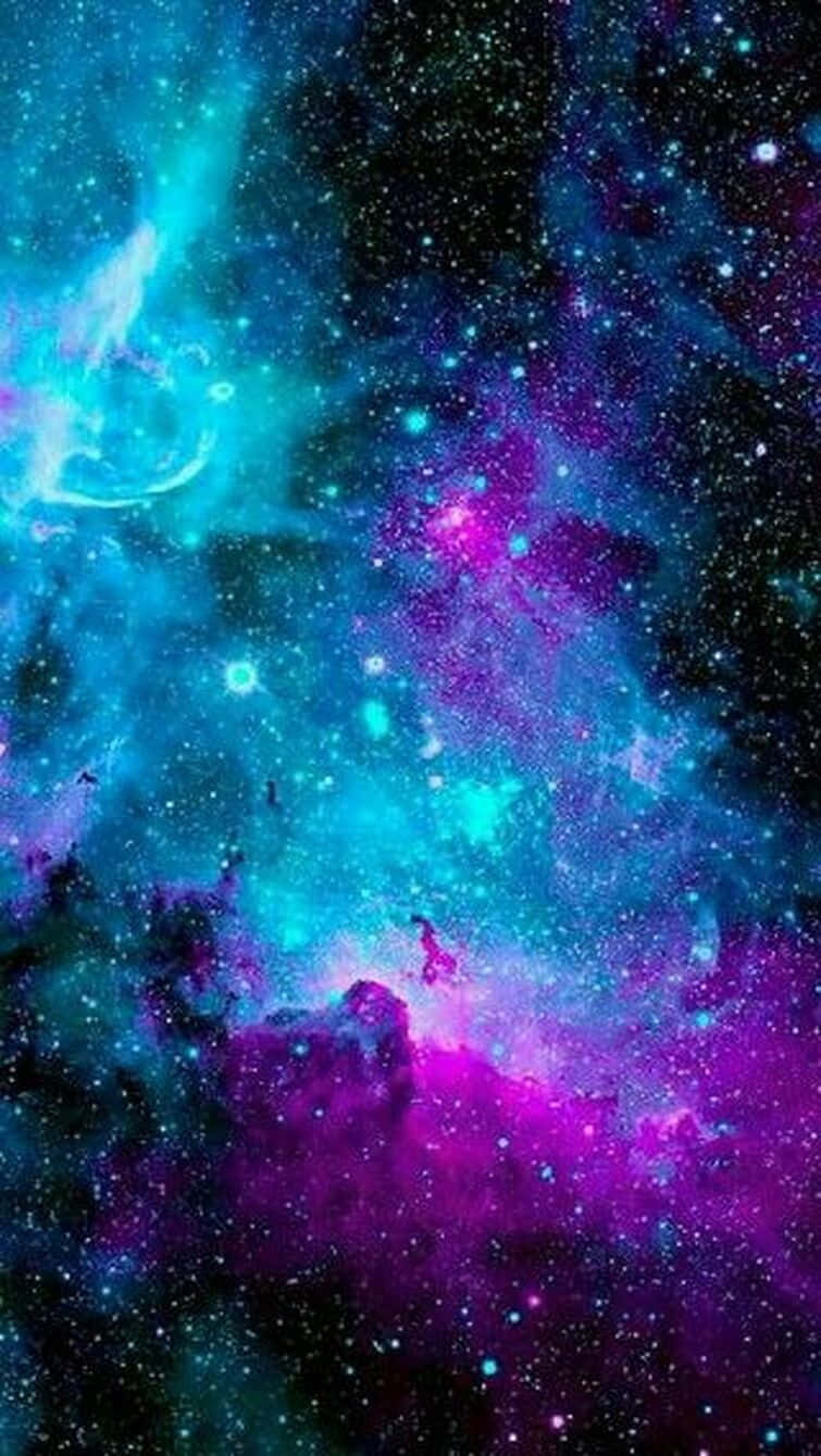 Blauund Lila Galaxie-profilbild-ideen Wallpaper