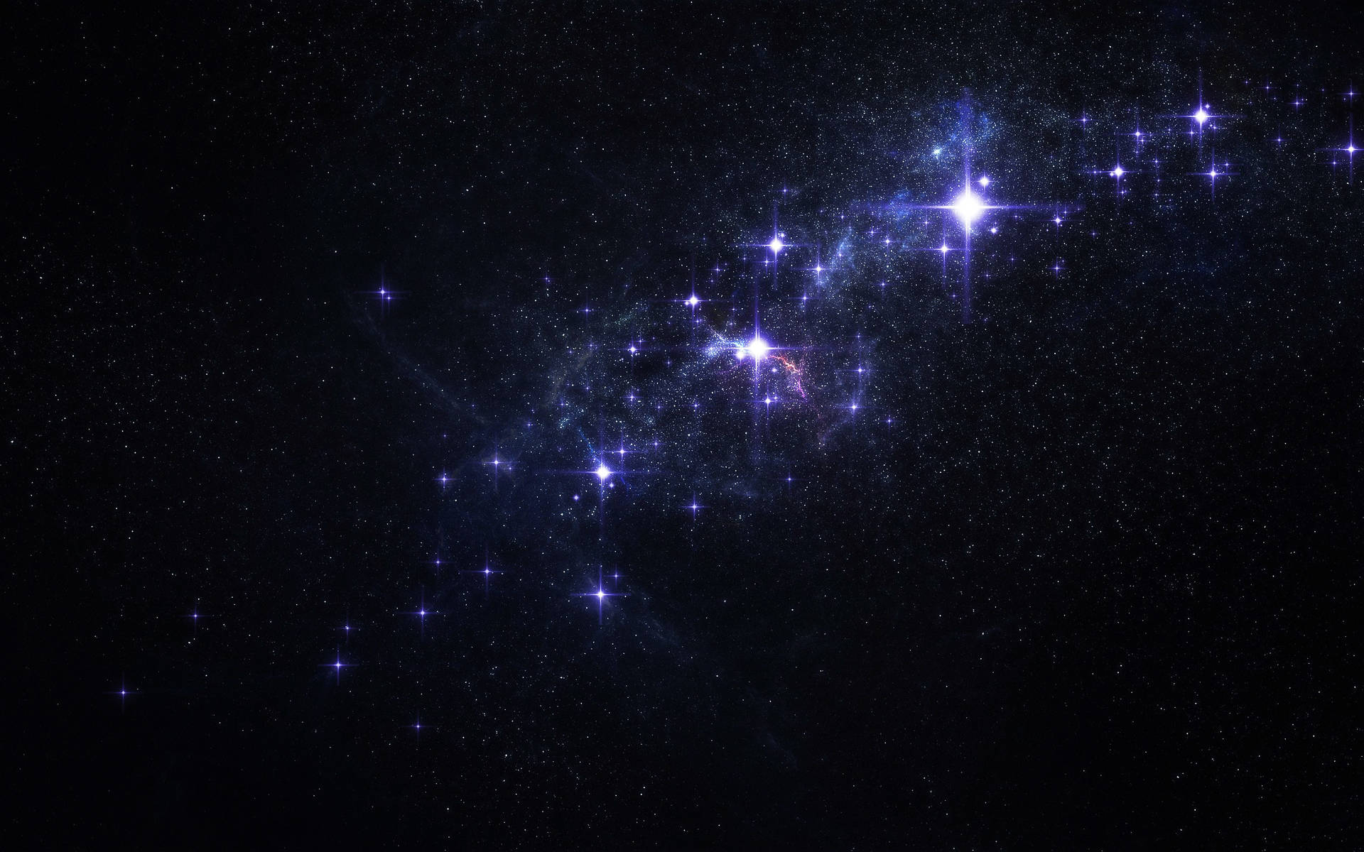 Blue And Purple High Resolution Star Wallpaper