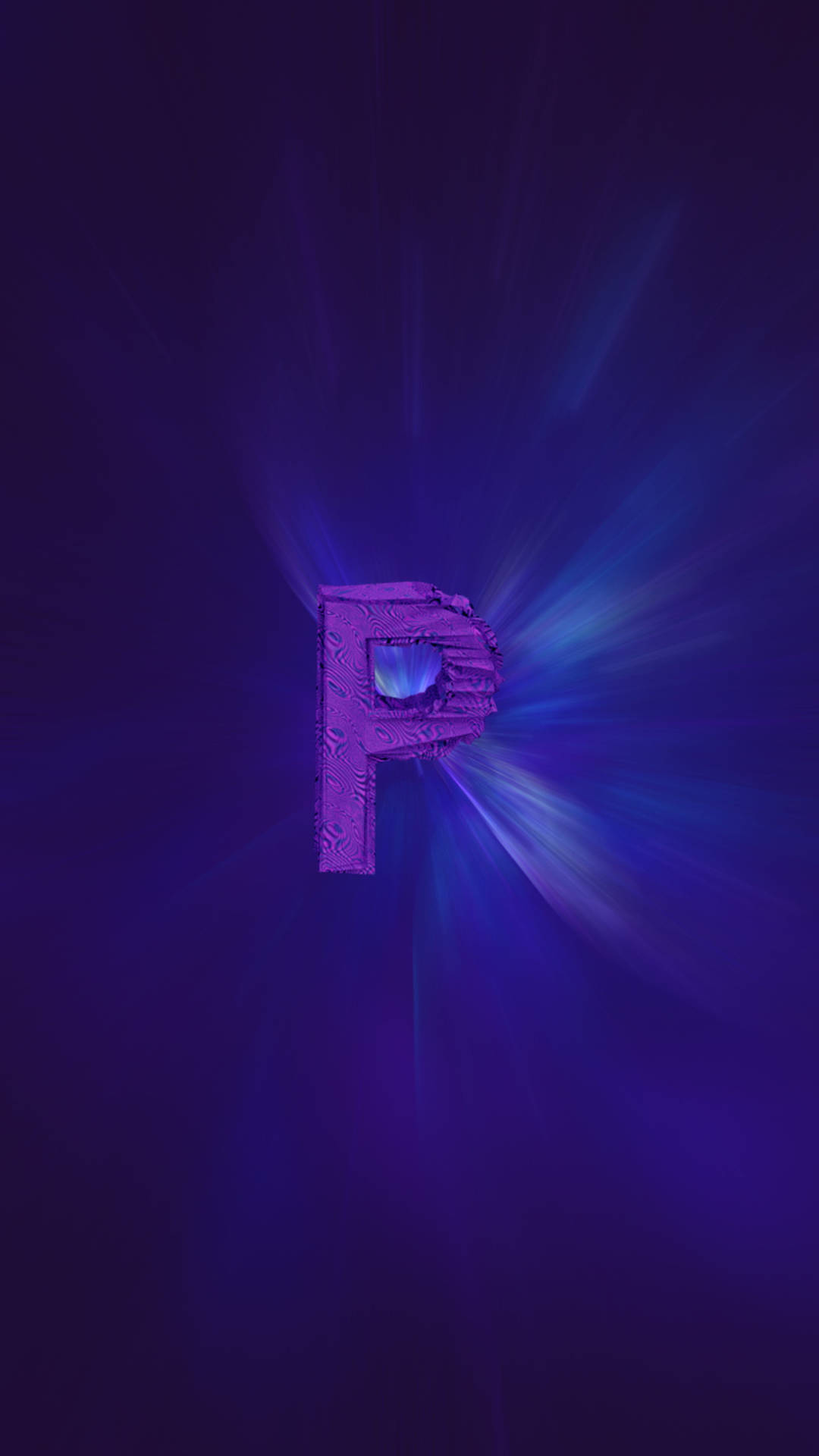 Blue And Purple P Letter