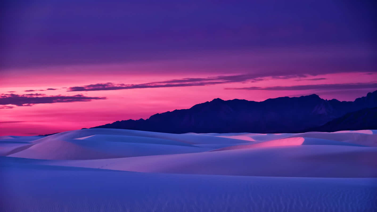 White Sand Dunes At Sunset Wallpaper