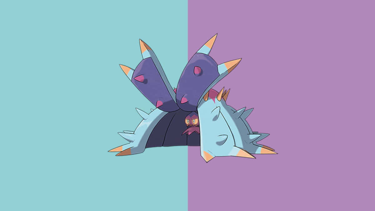 Blue And Purple Toxapex Wallpaper