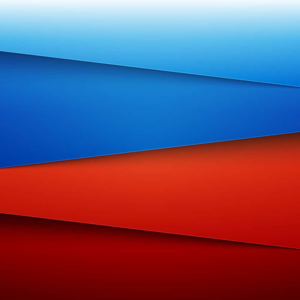 Paper Layers Blue And Red Background