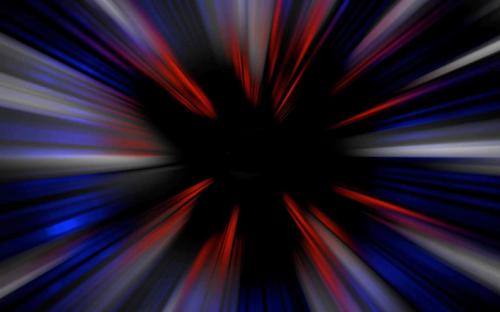 White Blue And Red Particle Tunnel Background
