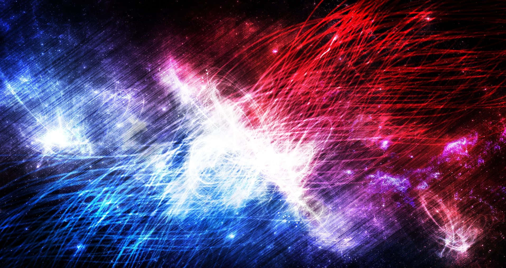 Light Lines Blue And Red Background