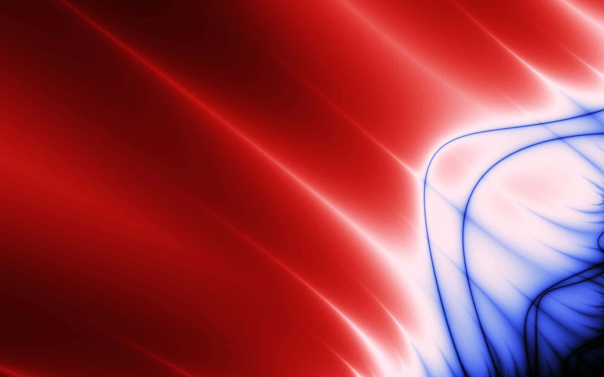 Abstract Curved Lines Blue And Red Background