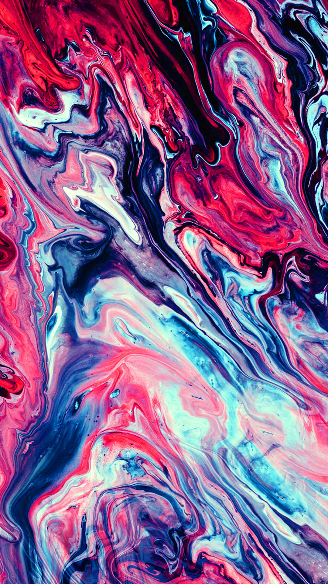 Blue And Red Marble Iphone Wallpaper