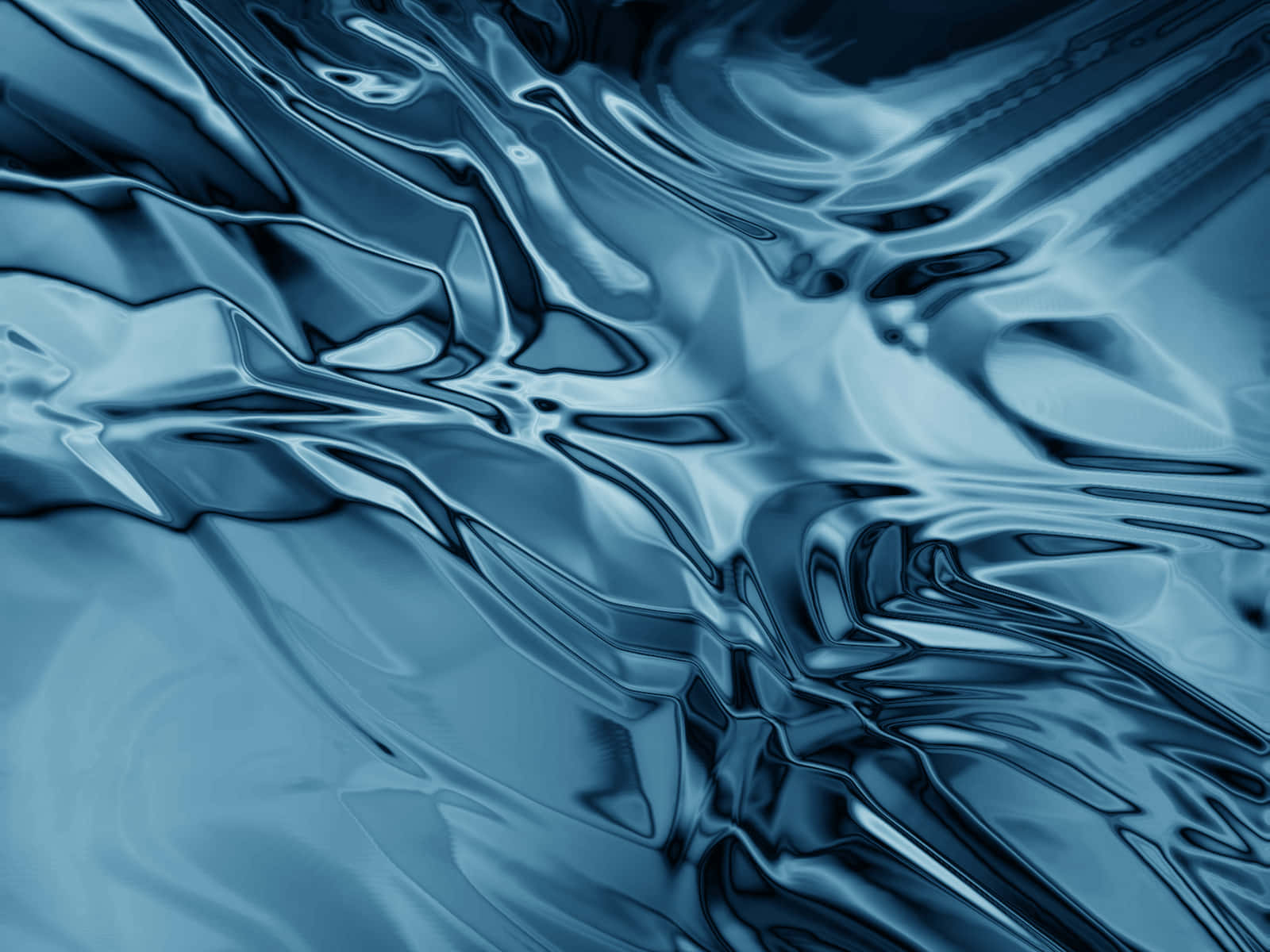 Blue And Silver Ripples Wallpaper