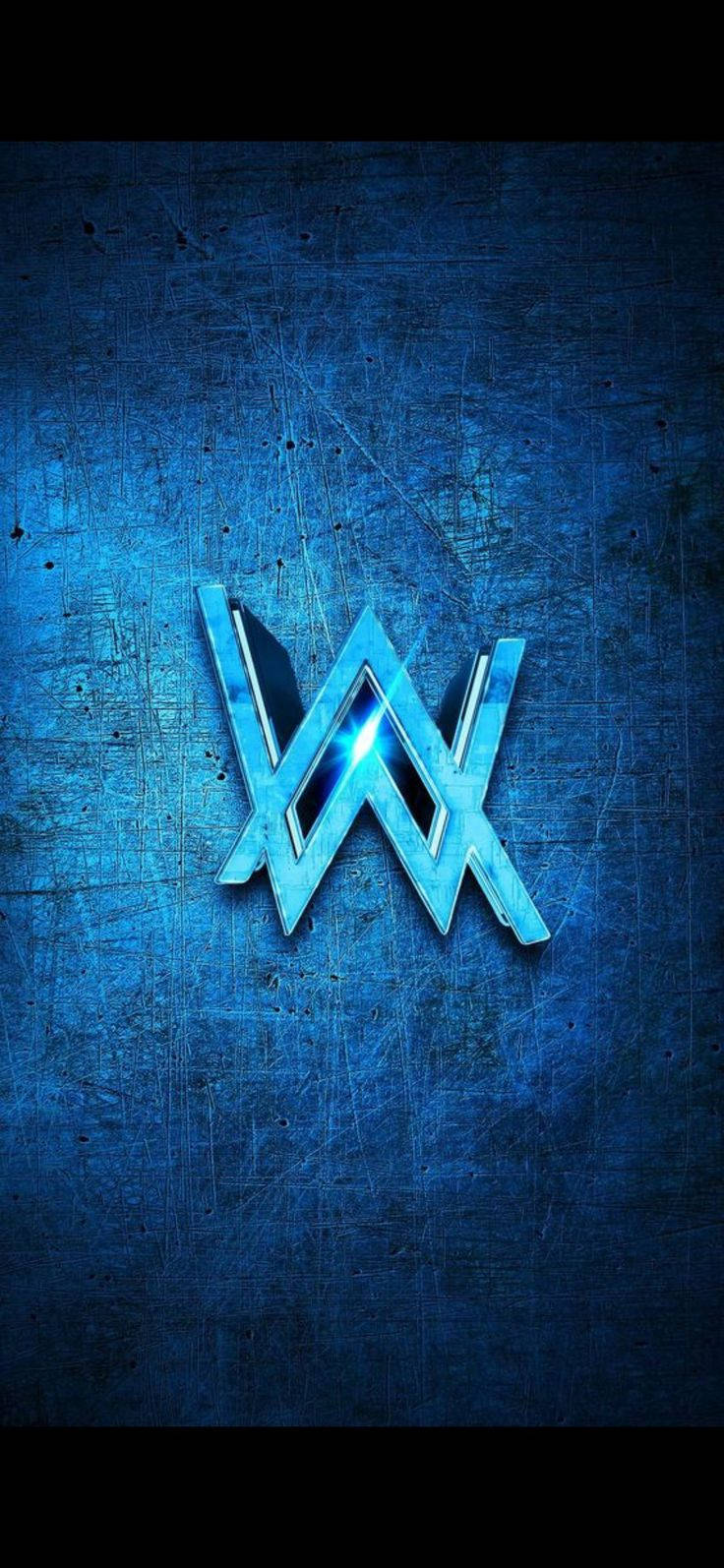Blue And Turquoise Alan Walker Logo Wallpaper