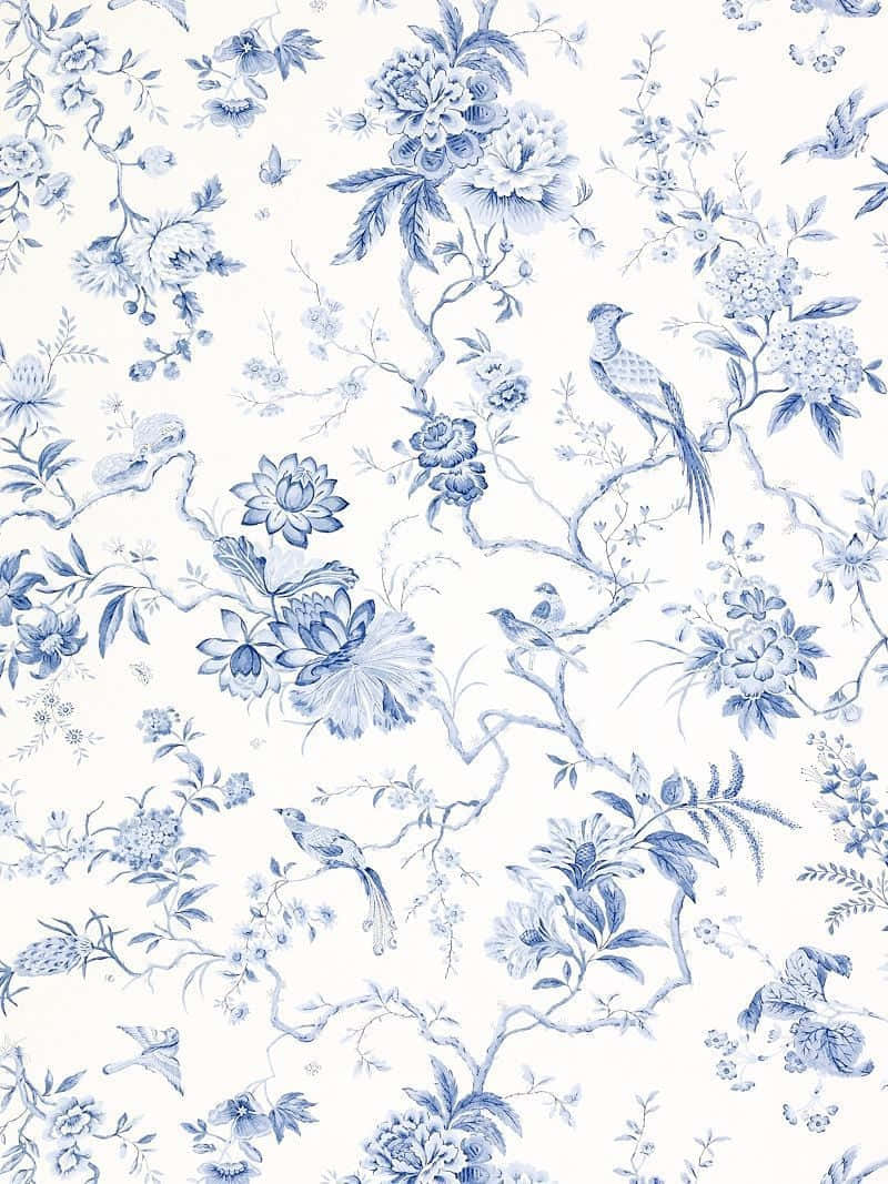 A Mystical Blue and White Background
