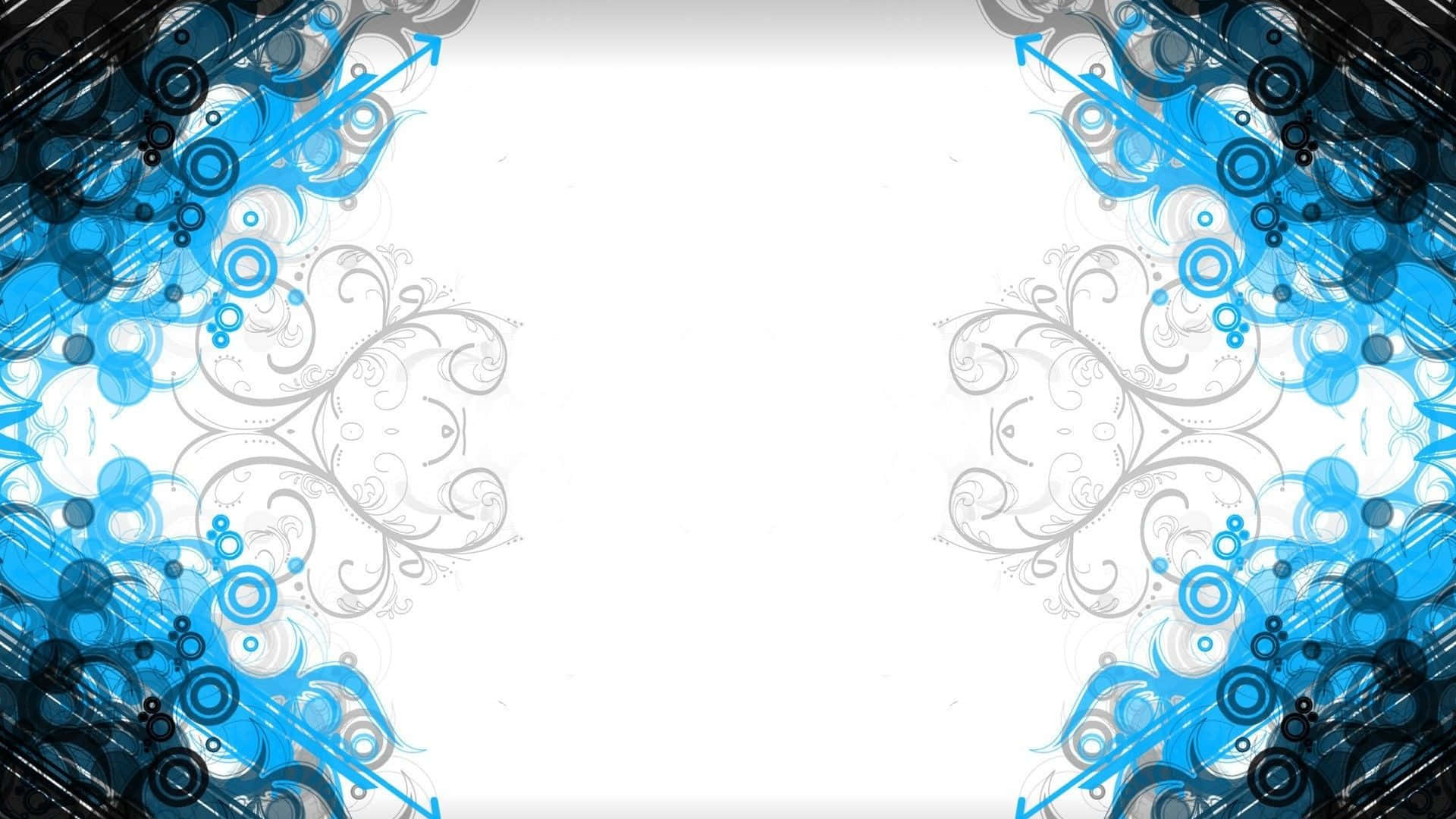 Coolesblau-weißes Geometrisches Abstraktes Muster