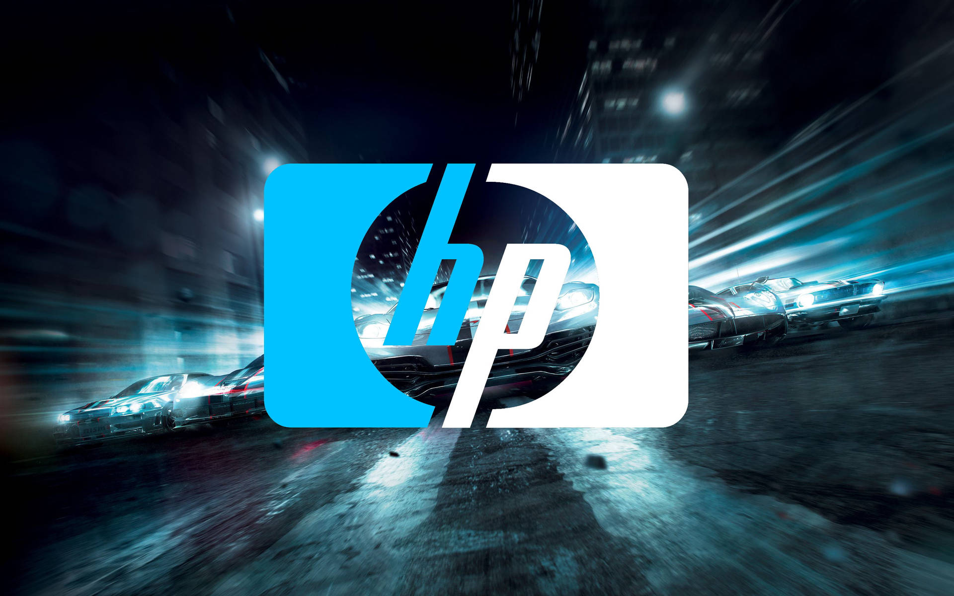 Blue And White Hp Laptop Logo