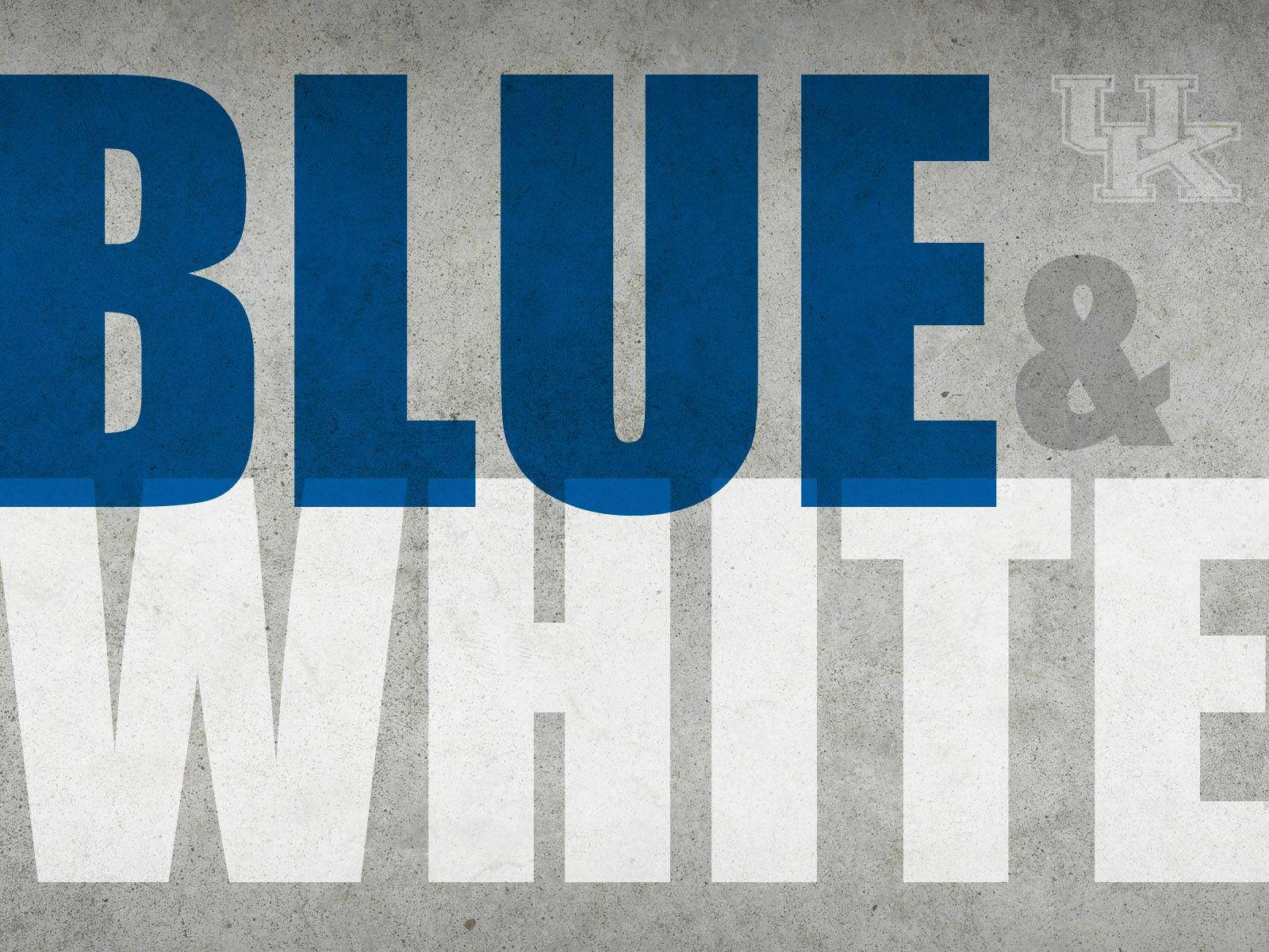 Blå og hvid Kentucky Wallpaper