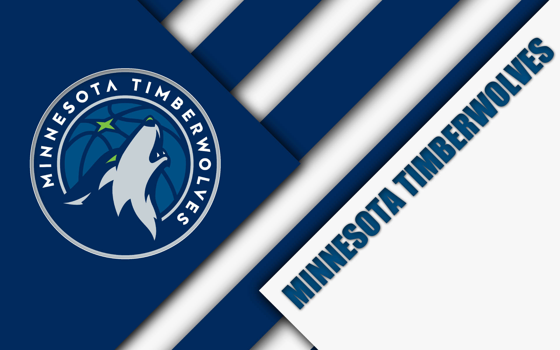 Blue And White Minnesota Timberwolves Wallpaper