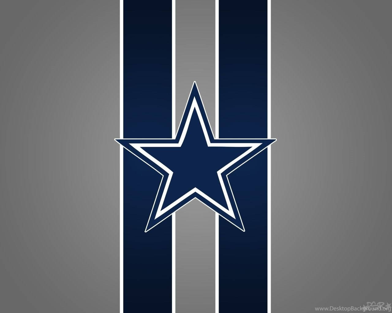 Blue And White Stripes Dallas Cowboys Logo Wallpaper