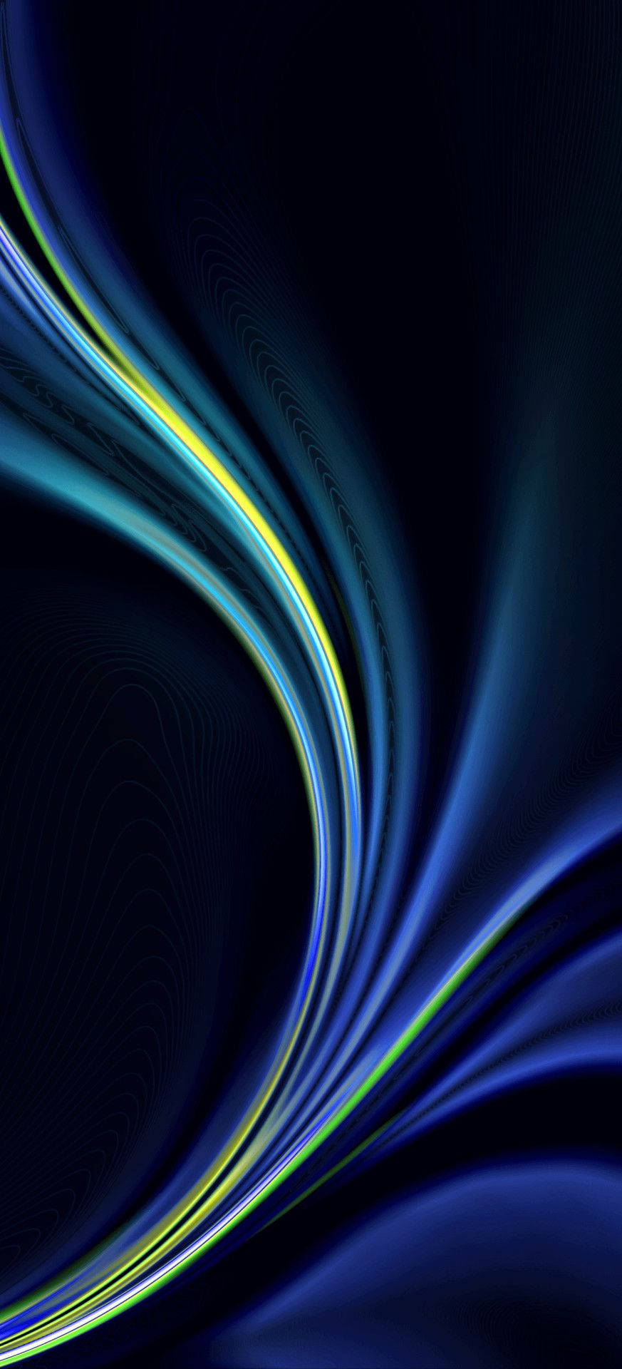 Blue And Yellow Abstract Oneplus 9r Picture