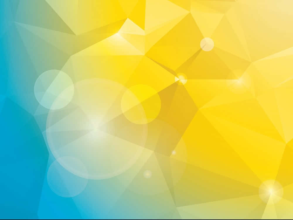 Blauerund Gelber Hintergrund Mit Hellem Und Funkelndem Effekt