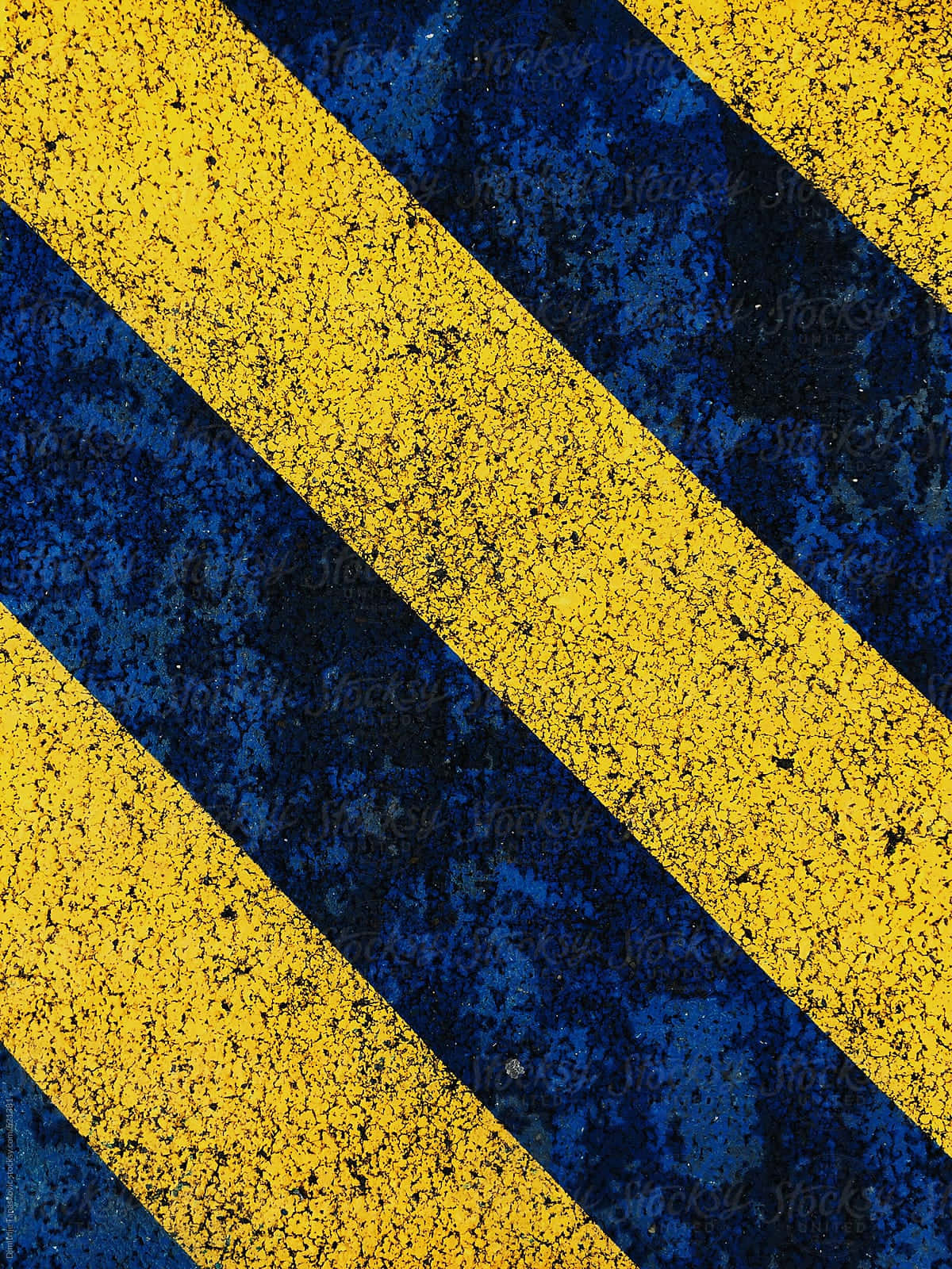 Blue And Yellow Background Diagonal Stripes Dotty Effect