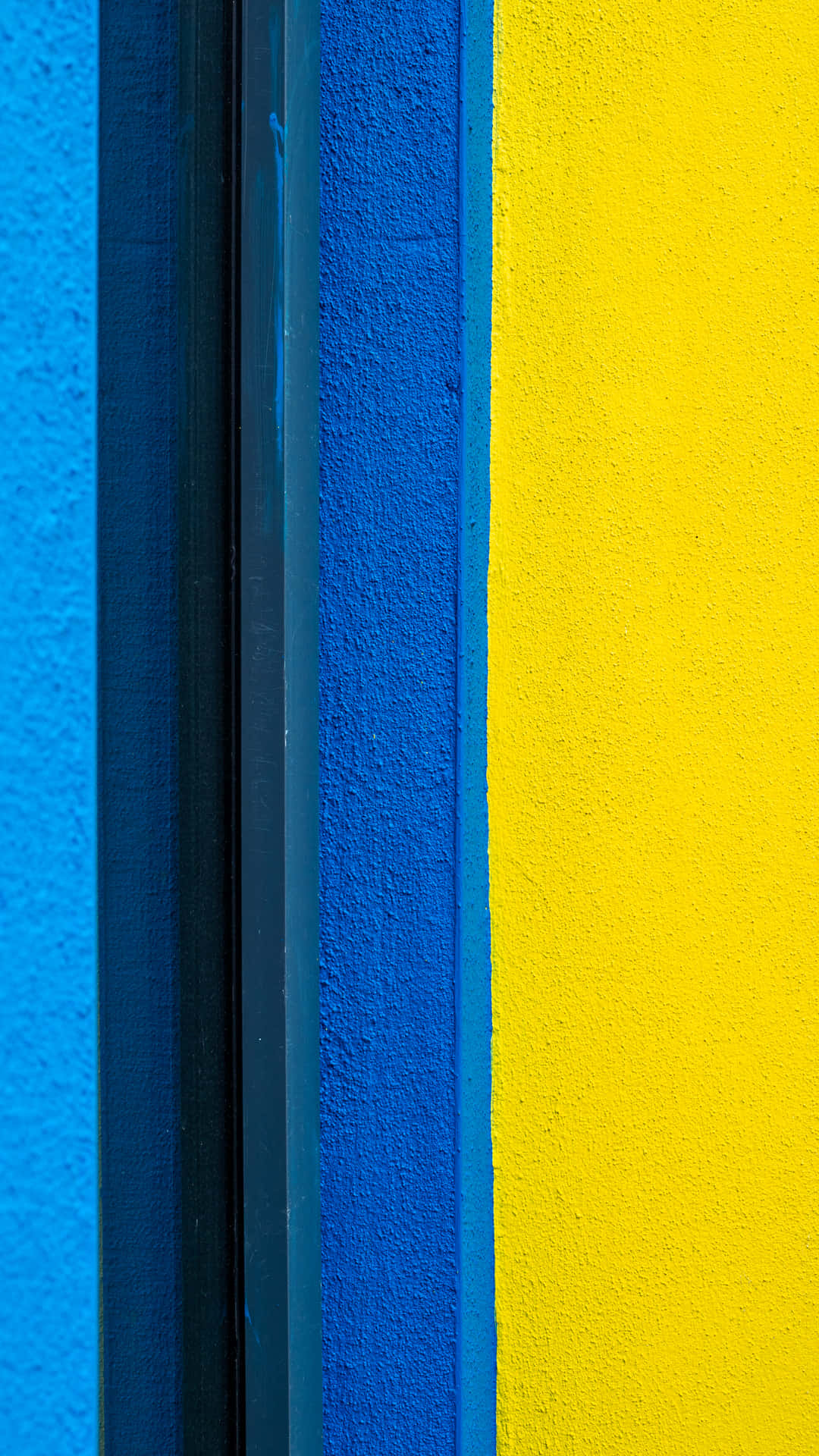 Blue And Yellow Background Rough Cement Texture