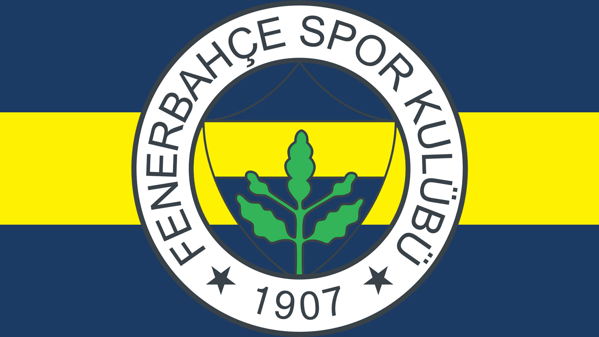 Blue And Yellow Striped Fenerbahce Wallpaper