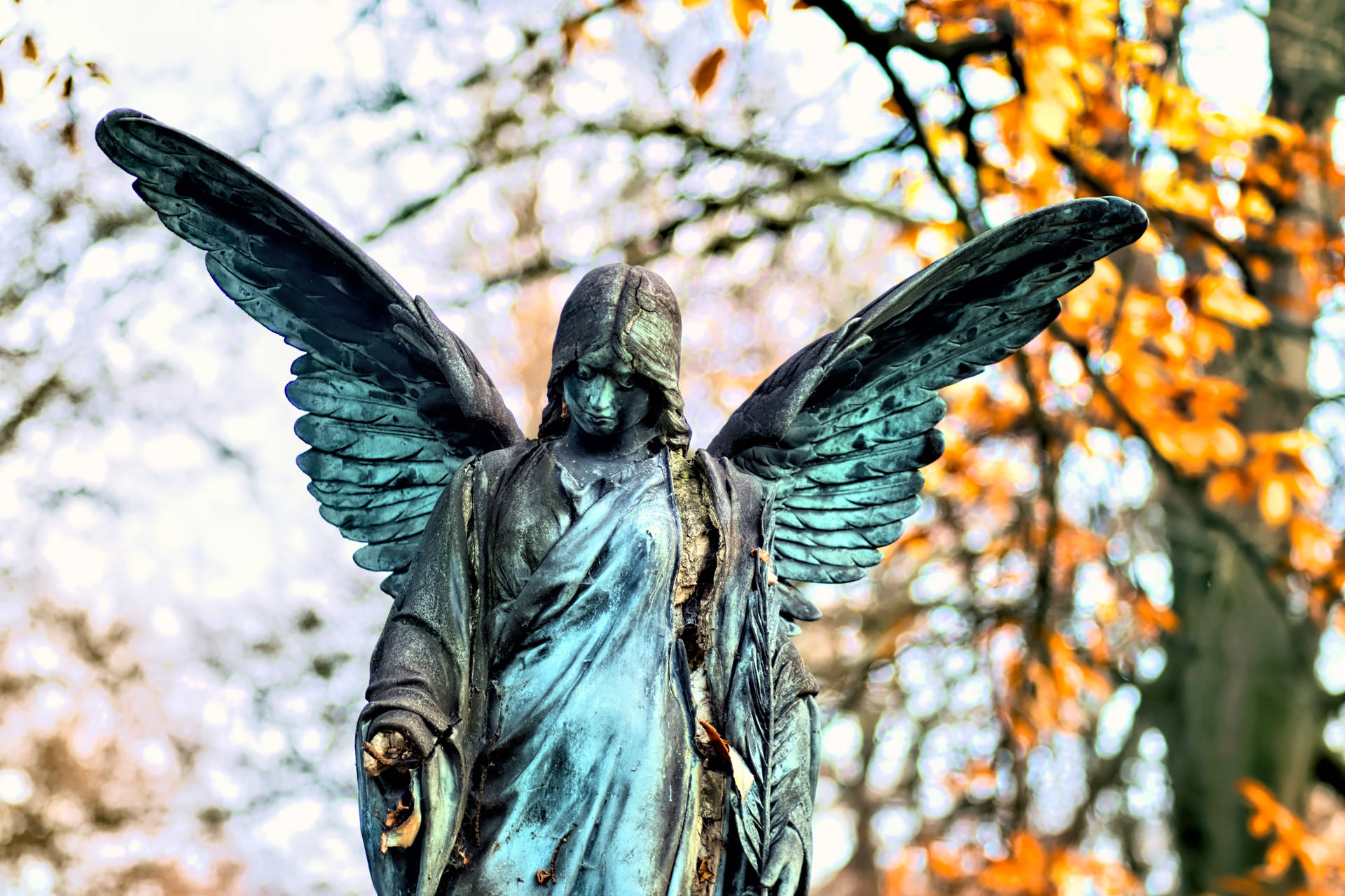Blue Angel Statue