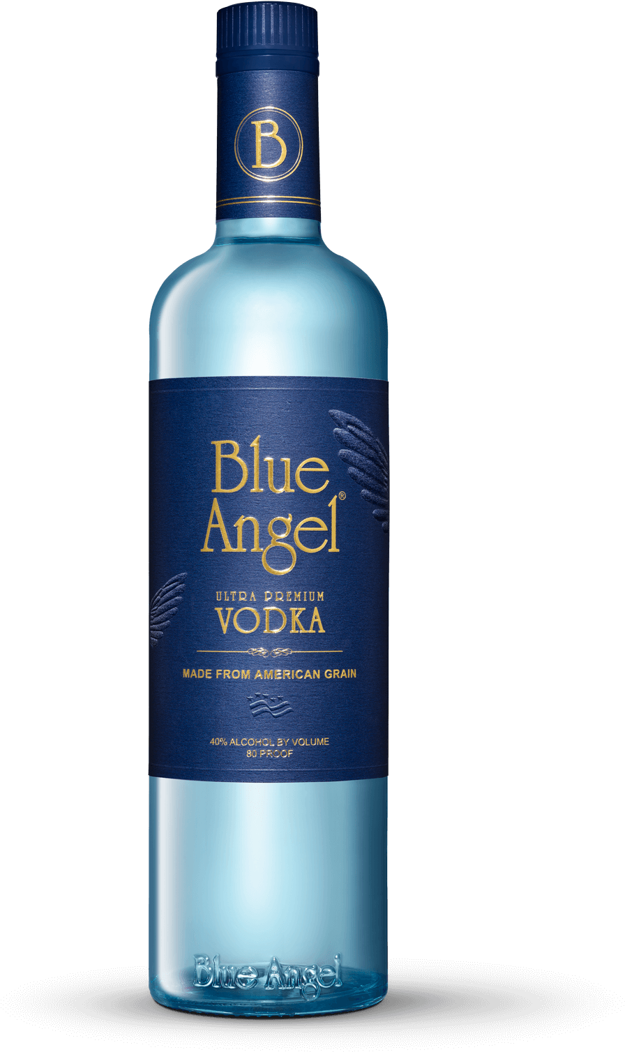 Blue Angel Vodka Bottle PNG