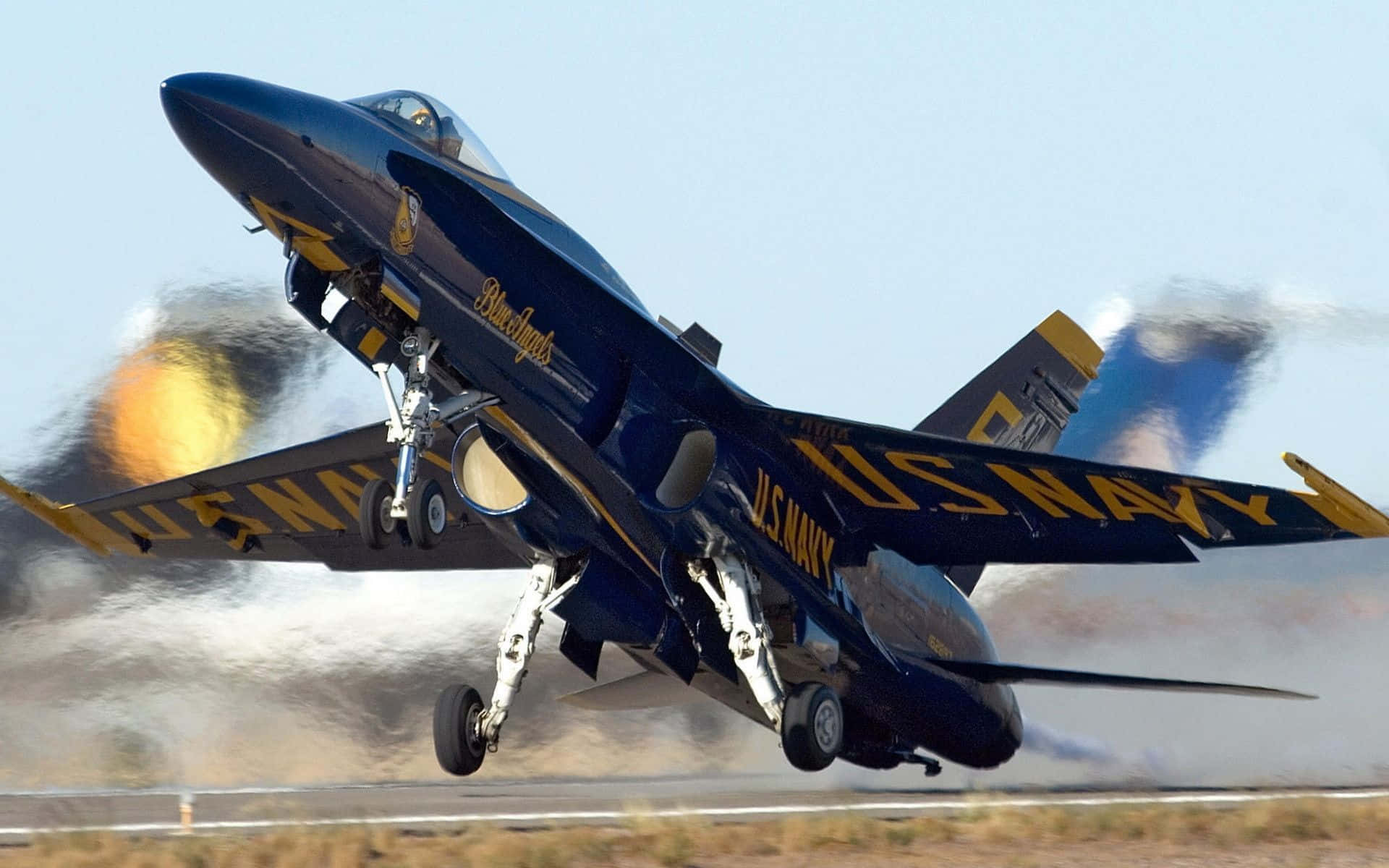 “Marine Fighter and Bomber Team – The US Navy Blue Angels” Wallpaper