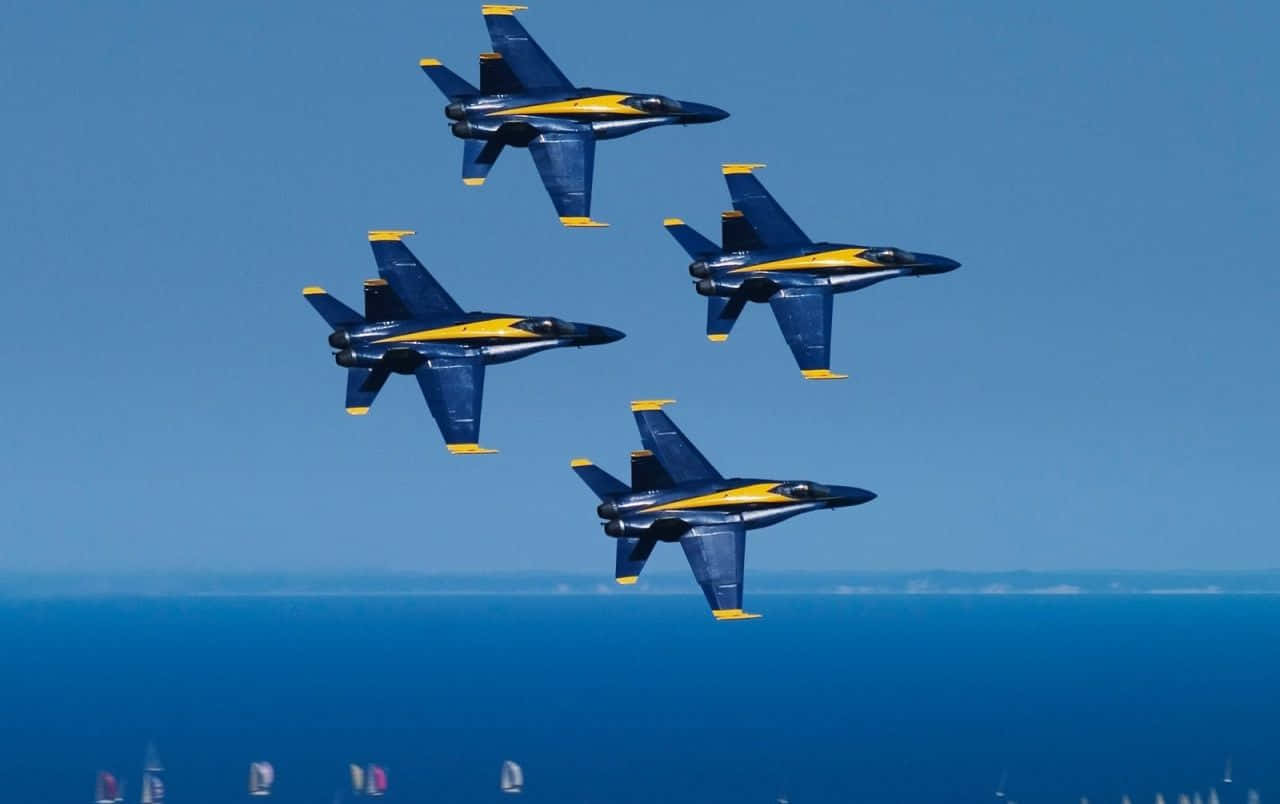 Losángeles Azules De La Marina De Los Estados Unidos Fondo de pantalla