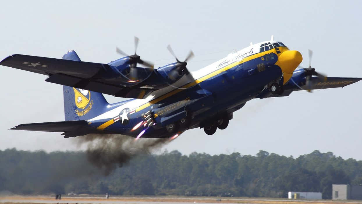 Blue Angels Lockheed C-130 Hercules Wallpaper