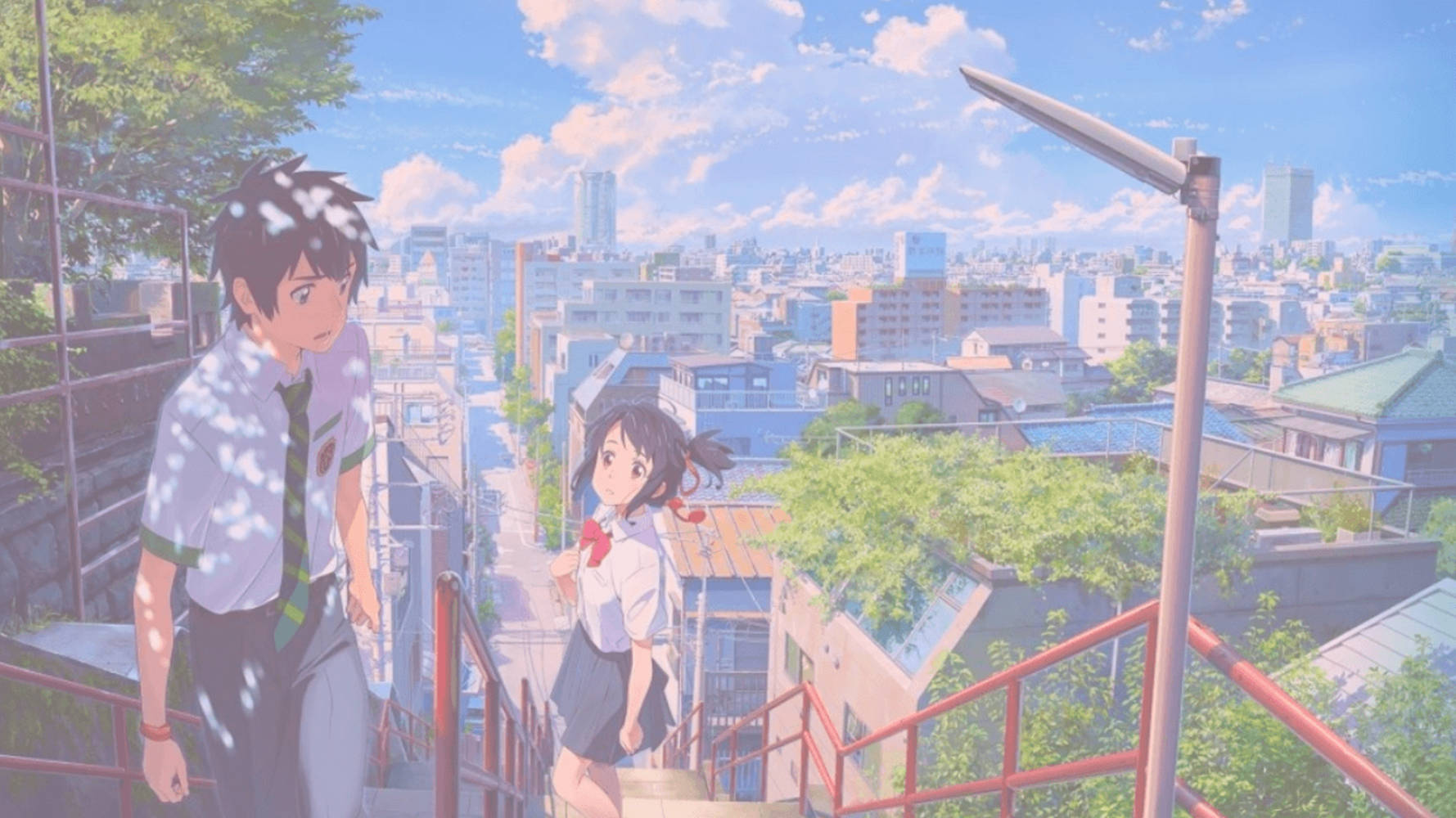 Blue Anime Your Name Aesthetic Wallpaper