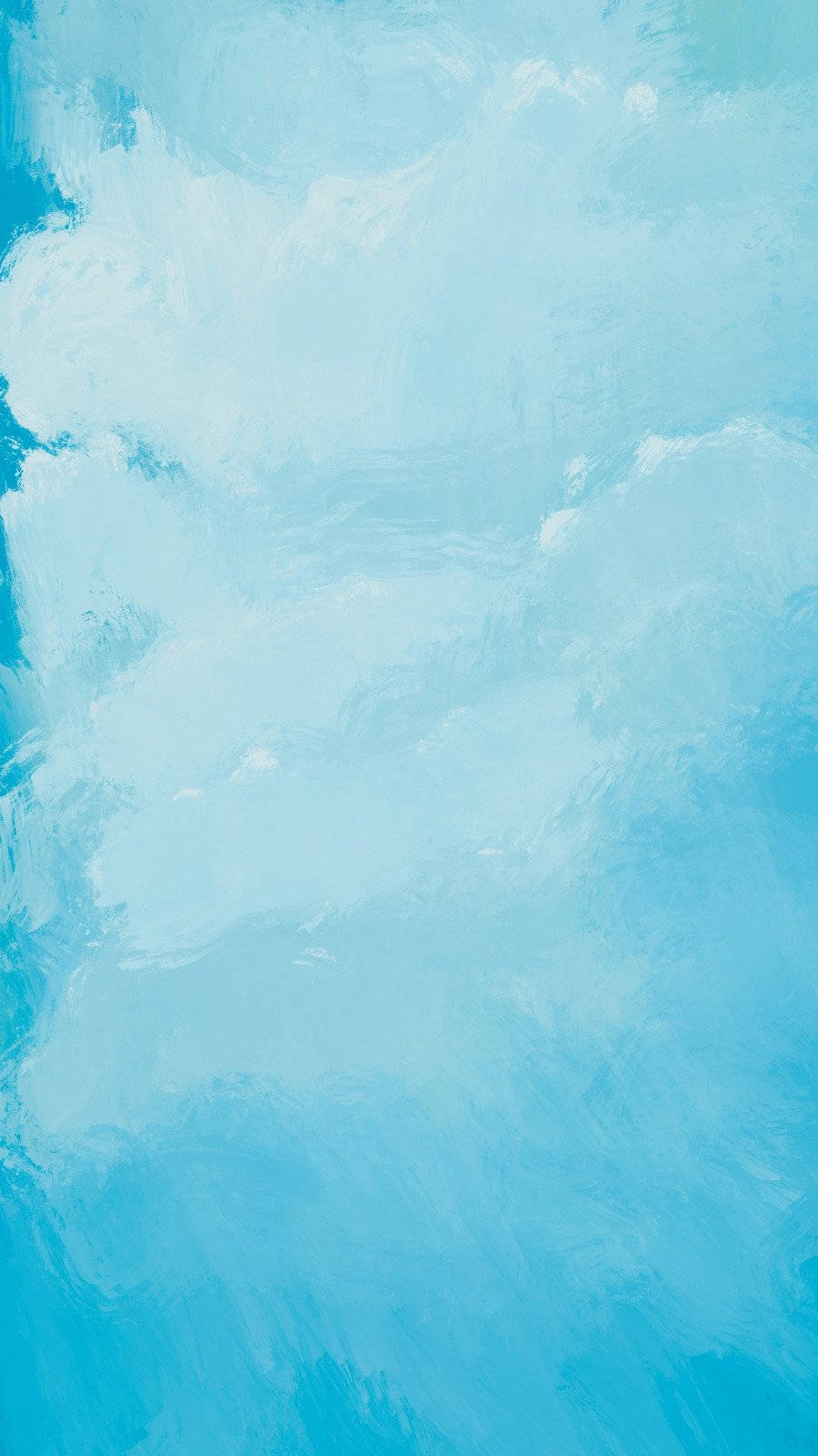 Enblå Målning Av Moln Wallpaper