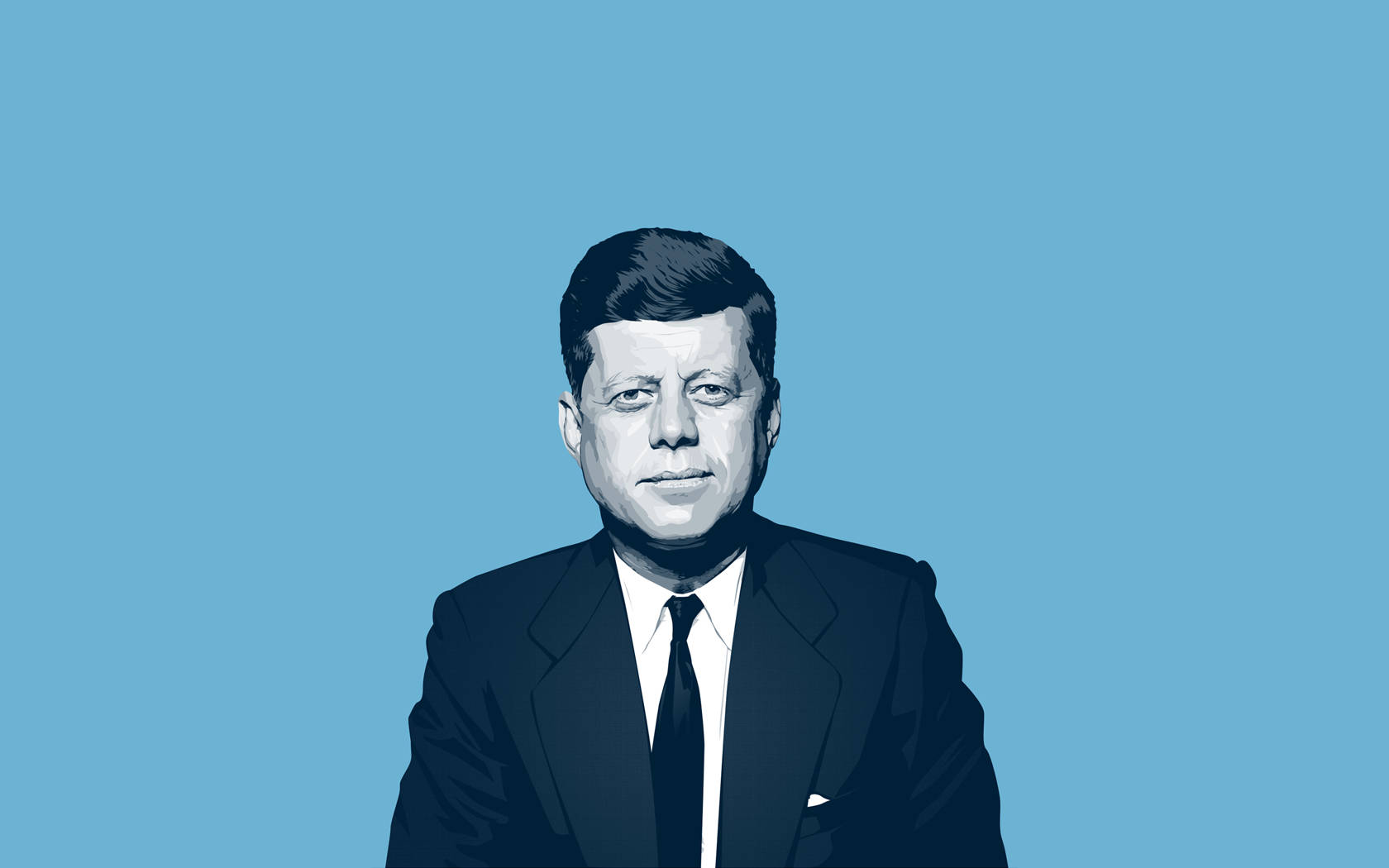 Blue Art John F. Kennedy