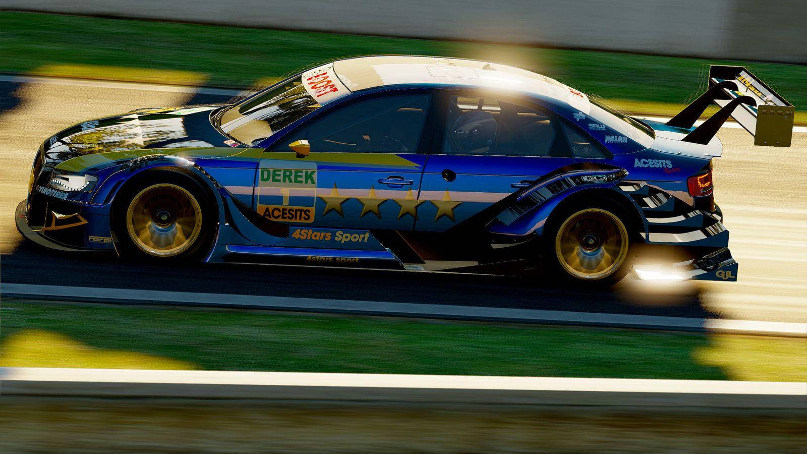 Blue Audi A4 from Project Cars Game Wallpaper