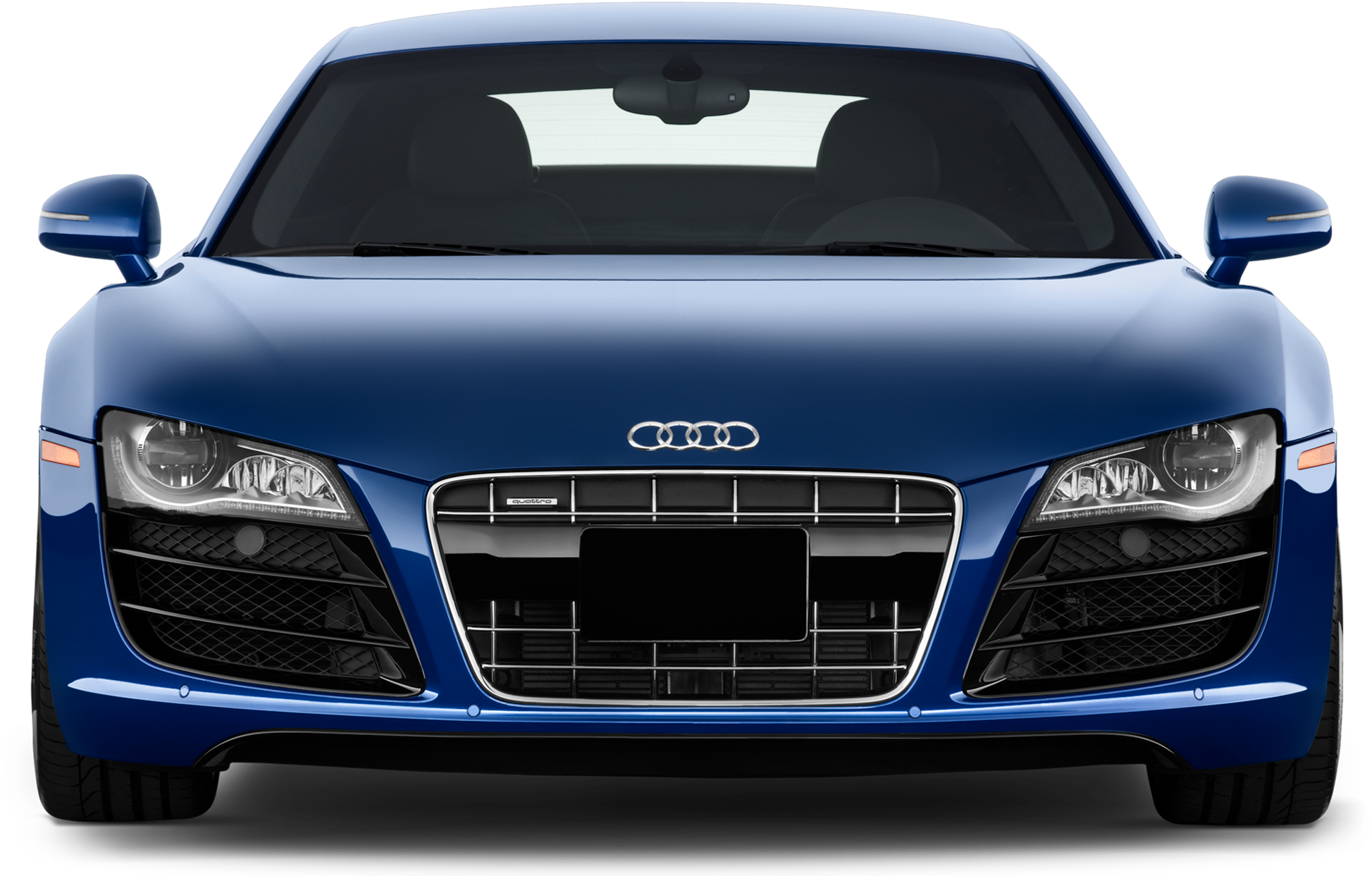 Blue Audi Front View PNG