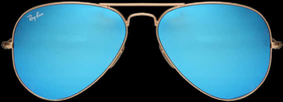 Blue Aviator Sunglasses PNG