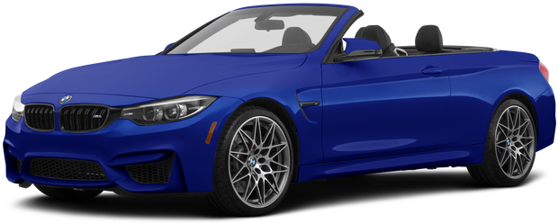 Blue B M W Convertible Side View PNG