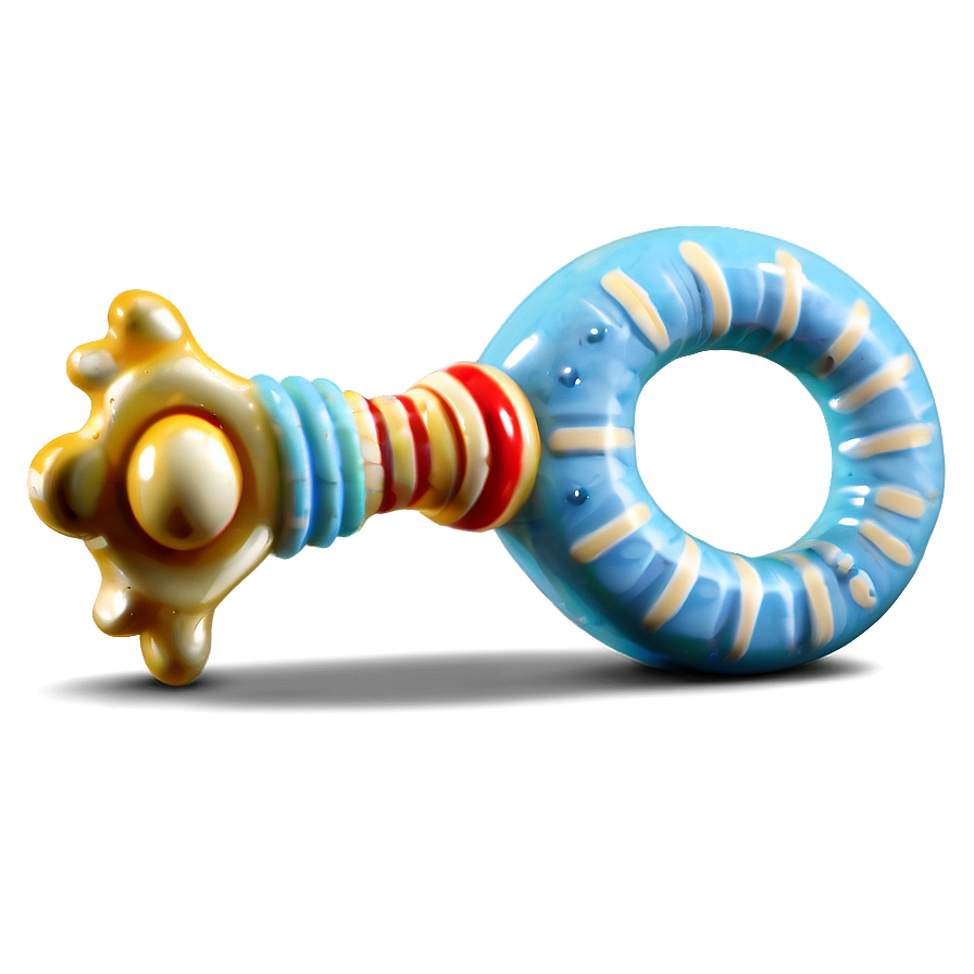 Blue Baby Rattle Png 06202024 PNG