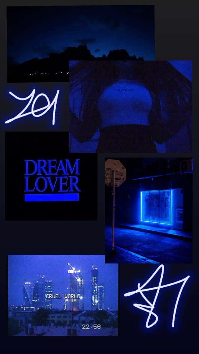 Blue Baddie Dream Lover Aesthetic Wallpaper