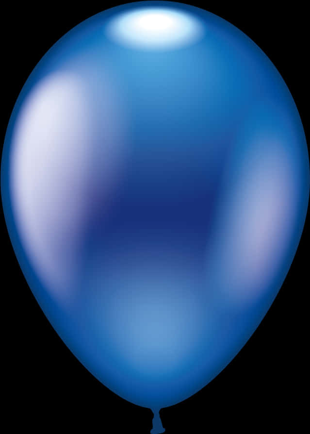 Blue Balloon Gradient Background PNG