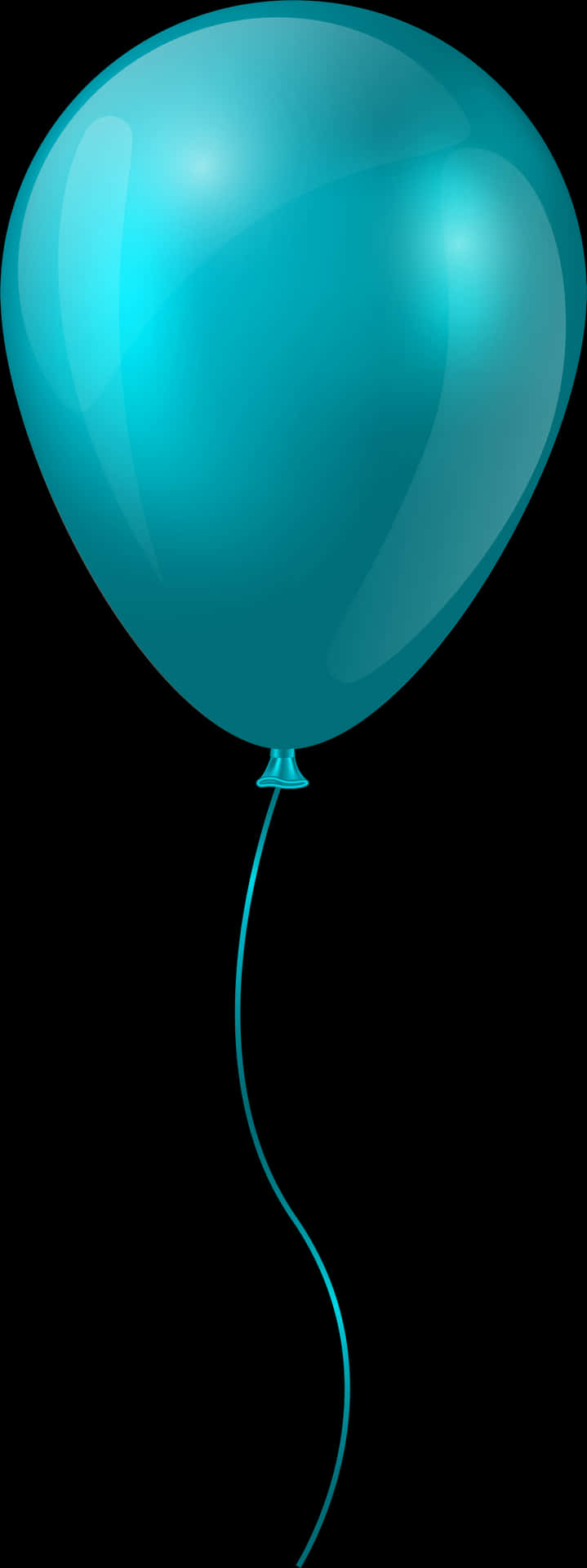 Blue Balloon Graphic PNG