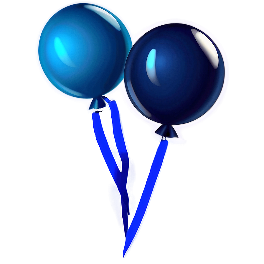 Blue Balloons B PNG