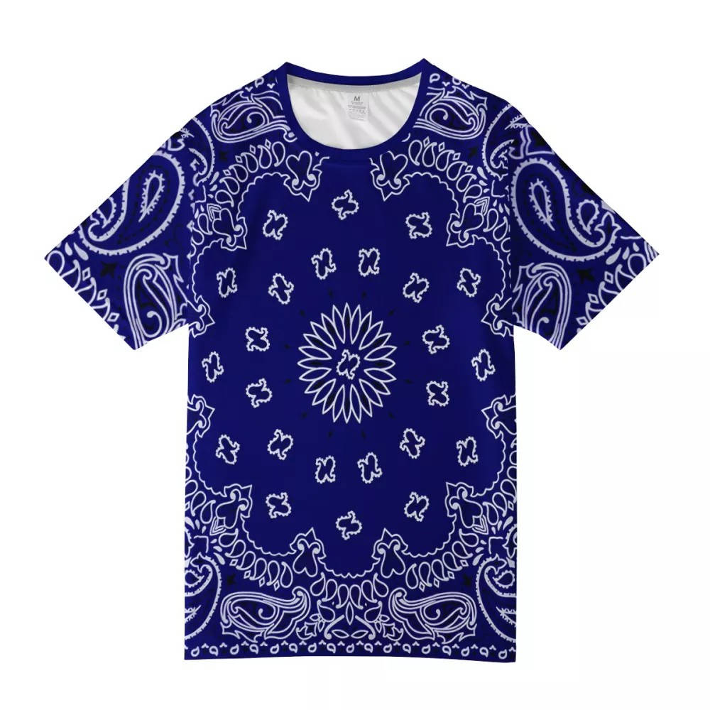 Blue Bandana Design On T-shirt Wallpaper